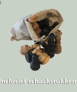 Schaakset Olijfolie & Honing Met Laden - Schaakspel - Schaakstukken - Schaakbord - Schaken - Bordspel - Handgemaakt - Hout - Zwart - Volwassenen & Kinderen - 35 X 35 X 8,5 Cm -klassieke-spellen Winkel 550x550 101