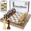 CheckMate XL GrandMaster Series Gratis Ebook Schaakspel Schaakbord Met Staunton Schaakstukken Magnetisch Schaakspellen Schaakspel Volwassenen Hout Schaakborden Schaakborden Volwassenen Schaakset Schaken Schaak Chess Set -klassieke-spellen Winkel 550x550 12