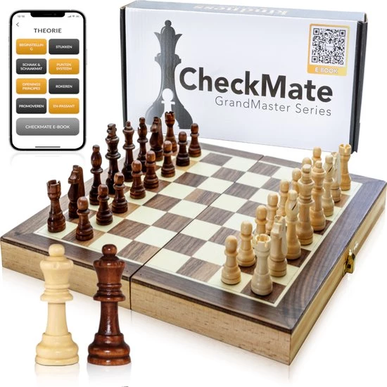CheckMate XL GrandMaster Series Gratis Ebook Schaakspel Schaakbord Met Staunton Schaakstukken Magnetisch Schaakspellen Schaakspel Volwassenen Hout Schaakborden Schaakborden Volwassenen Schaakset Schaken Schaak Chess Set 3 CheckMate XL GrandMaster Series Gratis Ebook Schaakspel Schaakbord Met Staunton Schaakstukken Magnetisch Schaakspellen Schaakspel Volwassenen Hout Schaakborden Schaakborden Volwassenen Schaakset Schaken Schaak Chess Set