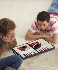 Relaxdays Backgammon Koffer - Bordspel - Tric Track - Strategiespel - Triktrak - Zwart -klassieke-spellen Winkel 550x550 131
