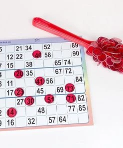 7253.01 Bingofiches Ø17mm Met Magneetstok - Kleur: Rood