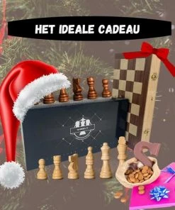 Wisely - Luxe Schaakspel - Schaakset XL - Schaken - Schaakbord Met Schaakstukken - Gratis Schaakboekje Met Openingszetten -Hout - Inklapbaar - 38cm Bij 38cm -klassieke-spellen Winkel 550x550 21
