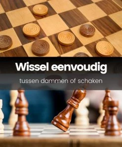 No Peak 3 In 1 Schaakbord - Schaakspel - Dammen - Backgammon - 3 In 1 Schaakset - Inclusief E-Book -klassieke-spellen Winkel 550x550 216