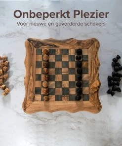HappyWoods Schaakbord Klein Ronde Afwerking Schaakspel Spellen Spellen Voor Volwassenen Bordspellen 100% Natuurlijk Olijfhout -klassieke-spellen Winkel 550x550 217