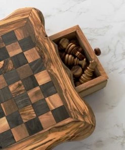 HappyWoods Schaakbord Klein Ronde Afwerking Schaakspel Spellen Spellen Voor Volwassenen Bordspellen 100% Natuurlijk Olijfhout -klassieke-spellen Winkel 550x550 218