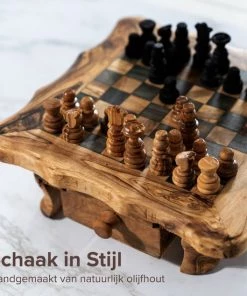 HappyWoods Schaakbord Klein Ronde Afwerking Schaakspel Spellen Spellen Voor Volwassenen Bordspellen 100% Natuurlijk Olijfhout -klassieke-spellen Winkel 550x550 219