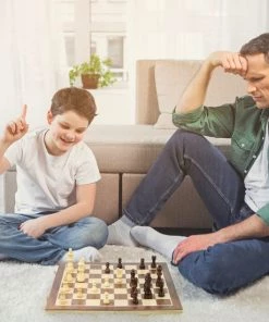 Sincer Magnetisch Schaakbord Met Staunton Schaakstukken 2 EXTRA Koninginnen Inclusief E-book Met Schaakregels - Houten Handgemaakte Schaakset/Schaakspel Voor Volwassenen GROOT FORMAAT Van 39x39cm -klassieke-spellen Winkel 550x550 25