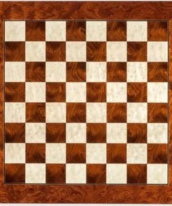 Raindroptime.com Schaakbord Rood "DELUXE" Hoogglans 50 Cm - Velden 50 Mm (#5)