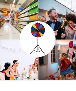 Autura Rad Van Fortuin - Gezelschapsspel - Draairad - Draaiwiel - Bordspel - 14 Vlakken - Met Statief -klassieke-spellen Winkel 550x550 349