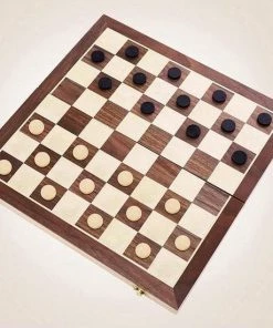 Nixnix Schaakbord XL 40x40cm - Luxe Houten Editie - XL Formaat - Met Backgammon - Inklapbaar - Houten Schaakbord - Schaakspel - Schaakset - Schaken -klassieke-spellen Winkel 550x550 42
