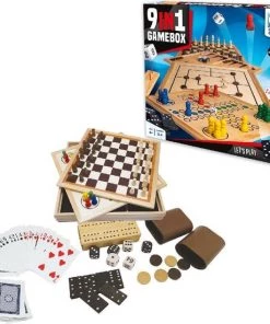 Clown Games 9-In-1 Spellendoos Hout -klassieke-spellen Winkel 550x551 2