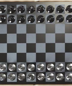 Umbra Schaakspel Buddy Luxueus - Essenhout Zink 10 Umbra Schaakspel Buddy Luxueus - Essenhout Zink -klassieke-spellen Winkel 550x551 7