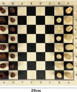 MDO Schaakbord - Spelbord - Schaakspel - Incl. Schaakstukken - Schaken - Hout -klassieke-spellen Winkel 550x553