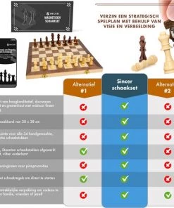 Sincer Schaakbord Met Staunton Schaakstukken 2 EXTRA Koninginnen Inclusief E-book Met Schaakregels - Houten Handgemaakte Schaakset/Schaakspel Voor Volwassenen GROOT FORMAAT Van 38x38cm 20 Sincer Schaakbord Met Staunton Schaakstukken 2 EXTRA Koninginnen Inclusief E-book Met Schaakregels - Houten Handgemaakte Schaakset/Schaakspel Voor Volwassenen GROOT FORMAAT Van 38x38cm -klassieke-spellen Winkel 550x553 3