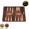 New Walnoothout Backgammon - Rode Inleg, 48 X 60 X 4 X 8 Cm -klassieke-spellen Winkel 550x554 8