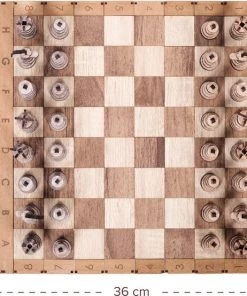 HappyWoods - Handgemaakt Plooibaar Schaakspel - Houten Schaakbord Met Schaak Stukken - Schaakset - Schaakspellen Schaakspel Hout Volwassenen Schaakborden Kinderen - 36 X 36cm -klassieke-spellen Winkel 550x554 9