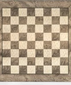 Raindroptime.com Schaakbord Grijs "DELUXE" Hoogglans 55 Cm - Velden 55 Mm (#6)