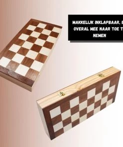 Wisely - Luxe Schaakspel - Schaakset XL - Schaken - Schaakbord Met Schaakstukken - Gratis Schaakboekje Met Openingszetten -Hout - Inklapbaar - 38cm Bij 38cm -klassieke-spellen Winkel 550x560 1