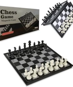 VoordeelShop Schaakbord Magnetisch - Opklapbaar Met Schaakstukken - 32cm X 32cm - Schaakspel - Dambord - Bordspellen - Spellen