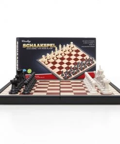 Woodley Magnetisch Schaakbord Met Schaakstukken - Schaakspel - Schaakset - Chess Set - Schaken - Schaak - Hout - Opklapbaar -klassieke-spellen Winkel 550x577