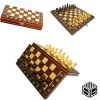Shagam 3-in-1 Bordspel - 29 Cm - Magnetisch - Schaakbord - Dambord - Backgammon - Schaakspel - Schaakset - Schaken - Dammen - Met Schaakstukken - Chess - Hout - Opklapbaar -klassieke-spellen Winkel 550x581 1