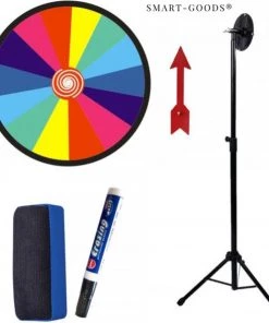 Smart-goods? Smart-goods Rad Van Fortuin Met Tripod Draairad Draaiwiel Gezelschapsspel Inclusief Markeerstift En Wisser -klassieke-spellen Winkel 550x589