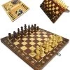 Merkloos Schaakbord | Dambord | Backgammon | 24 X 24 Cm | Schaakspel | Schaakset | Schaken | Dammen | Met Schaakstukken | 3-in-1 Bordspel | Magnetisch | Chess | Hout | Opklapbaar -klassieke-spellen Winkel 550x605 1