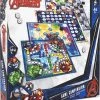 Marvel Avengers - 4-in-1 Spellendoos - Molenspel - Dammen - Ludo (Mens-Erger-Je-Niet) - Slangen & Ladders - Bordspel Verzameling - Game Compendium -klassieke-spellen Winkel 550x647