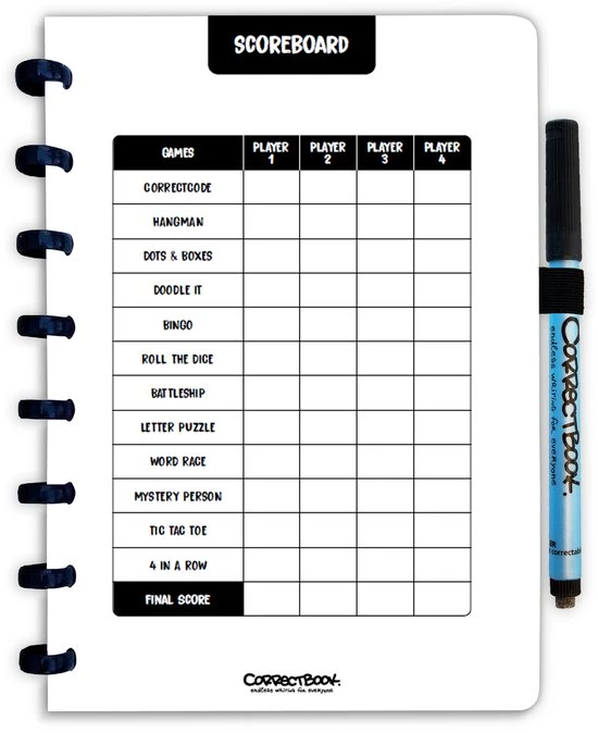 Correctbook Forever Gamebook - Uitwisbaar / Whiteboard Spelletjesboek 6 Correctbook Forever Gamebook - Uitwisbaar / Whiteboard Spelletjesboek - Afbeelding 4