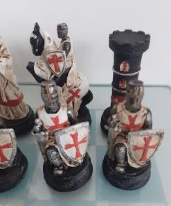 Schaakspel Luxe Schaakspel Met Kruisridders Op Glazen Bord Vam MystiCalls 9x38x38 Cm -klassieke-spellen Winkel 550x733 14