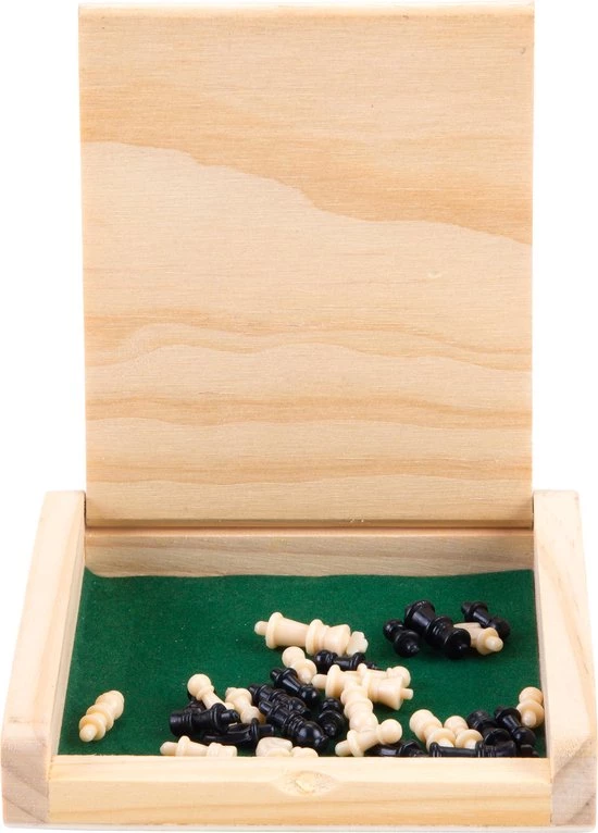 Longfield POCKET CHESS RUBBER WOOD 12 X 12 CM - KING 21 MM 4 Longfield POCKET CHESS RUBBER WOOD 12 X 12 CM - KING 21 MM - Afbeelding 2