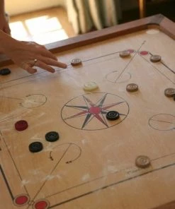 New Carrom, ECO Hardhout, Compact - Carrom Spel -klassieke-spellen Winkel 550x825 26